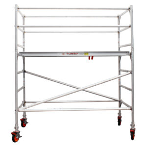 1.9m - 2.2m Wide Aluminium Mobile Scaffold Tower (Standing Height)