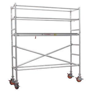 1.9m - 2.2m Narrow Aluminium Mobile Scaffold Tower (Standing Height)